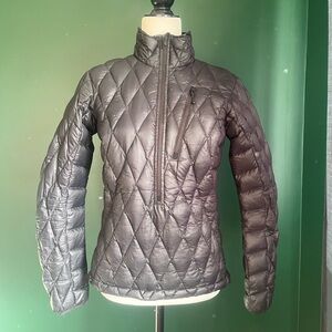 Vintage MEC Down Filled 3/4 Zip Puffer Jacket - Black Winter Down Coat